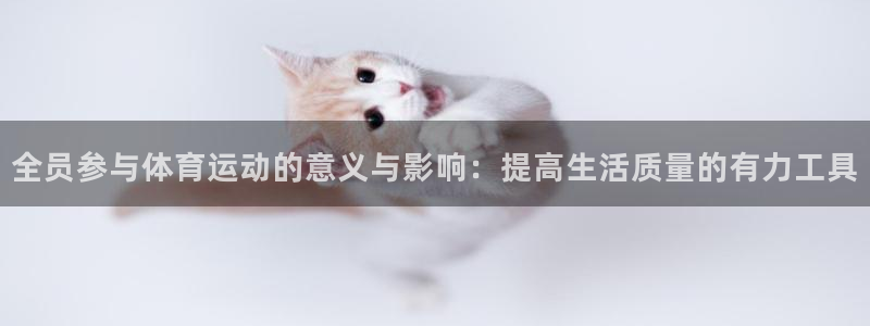 182体育怎么样：全员参与体育运动的意义与影响：提高生活质量的有力工具